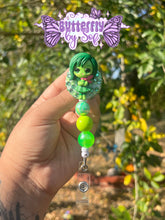 Load image into Gallery viewer, Disgust themed badge reel ( 360 swivel clip )