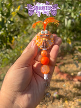 Load image into Gallery viewer, Anxiety themed badge reel ( 360 swivel clip )