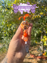 Load image into Gallery viewer, Anxiety themed badge reel ( 360 swivel clip )