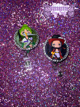 Load image into Gallery viewer, Zoro Wano badge reel Keychains Mihawk badge reel