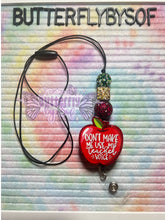 Load image into Gallery viewer, Don’t make me use my teacher voice lanyard