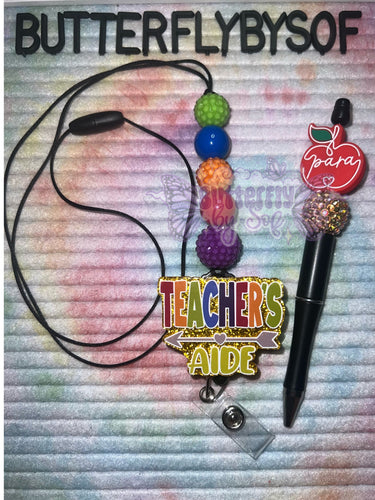 Teachers aide lanyard