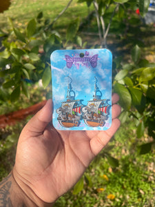 Going Merry acrylic earrings