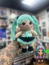 Load image into Gallery viewer, Hatsune Miku Vocaloid Crochet Doll