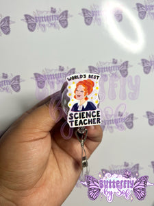 Teacher badge reels