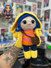 Load image into Gallery viewer, Coraline Inspired Crochet Doll