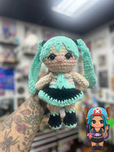 Load image into Gallery viewer, Hatsune Miku Vocaloid Crochet Doll